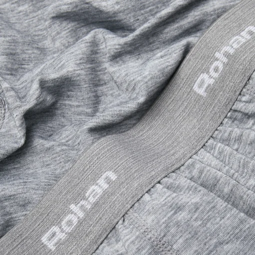 Men'S Aether Boxers With Fly Opening Mid Grey Marl