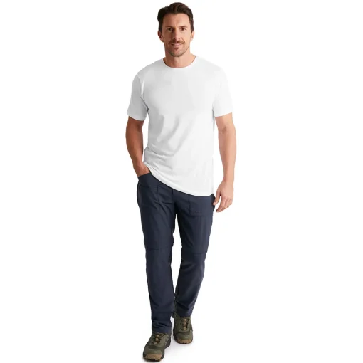 Men'S Basis Short Sleeve T White