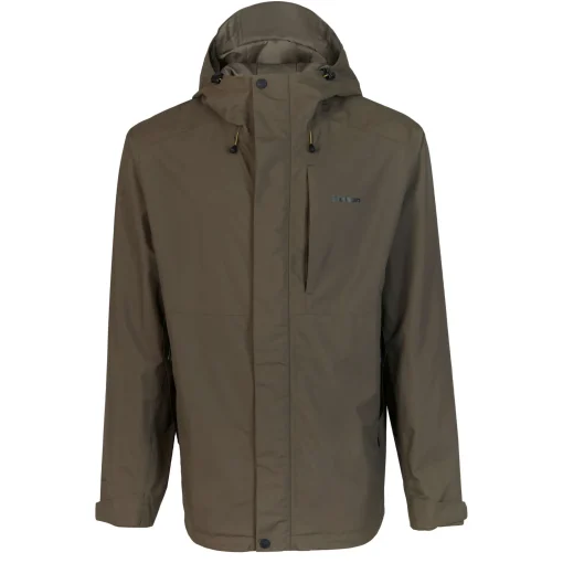 Men'S Brecon Waterproof Jacket Dark Olive Brown