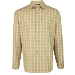 Men'S Coast Long Sleeve Shirt Stone/Citrus Check