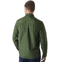 Men'S Coast Long Sleeve Shirt Highland Green Check