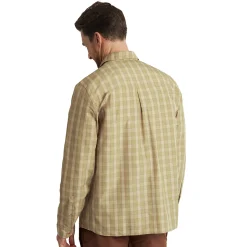 Men'S Coast Long Sleeve Shirt Stone/Citrus Check