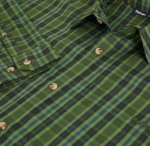 Men'S Coast Long Sleeve Shirt Highland Green Check