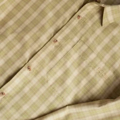 Men'S Coast Long Sleeve Shirt Stone/Citrus Check