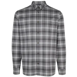 Men'S Dover Long Sleeve Shirt Grey Rock Check