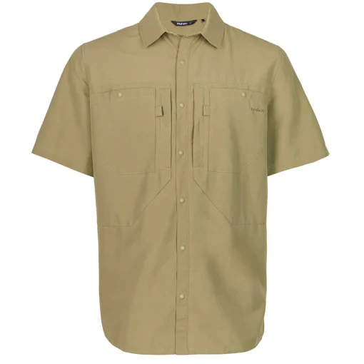 Men'S Frontier Short Sleeve Shirt Umber Green