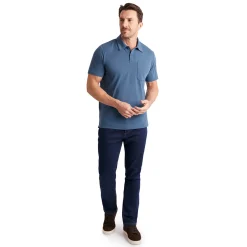 Men'S Global Short Sleeve Polo Cumbria Blue