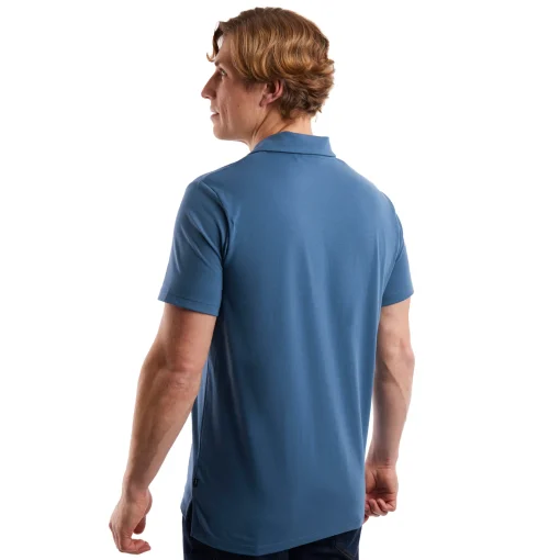 Men'S Global Short Sleeve Polo Cumbria Blue