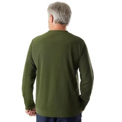Men'S Microgrid Crew Conifer Green