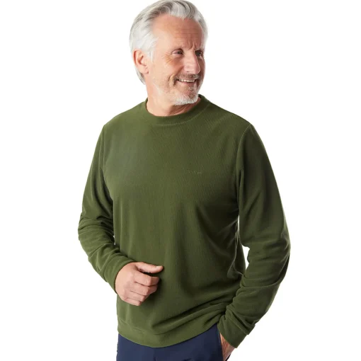 Men'S Microgrid Crew Conifer Green