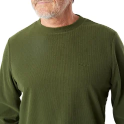 Men'S Microgrid Crew Conifer Green