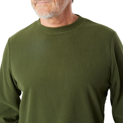 Men'S Microgrid Crew Conifer Green