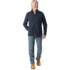 Men'S Microgrid Fleece Jacket True Navy