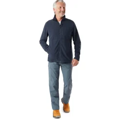 Men'S Microgrid Fleece Jacket True Navy