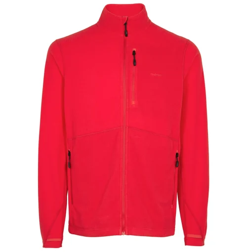 Men'S Microgrid Fleece Jacket Aura Red