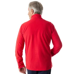 Men'S Microgrid Fleece Jacket Aura Red