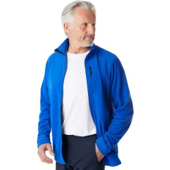 Men'S Microgrid Fleece Jacket Ridge Blue