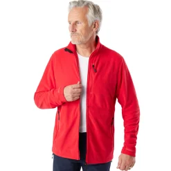 Men'S Microgrid Fleece Jacket Aura Red