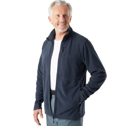 Men'S Microgrid Fleece Jacket True Navy