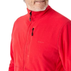 Men'S Microgrid Fleece Jacket Aura Red
