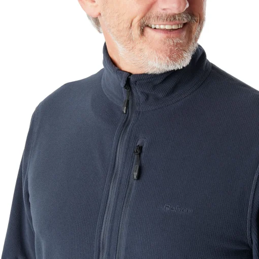 Men'S Microgrid Fleece Jacket True Navy