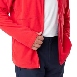 Men'S Microgrid Fleece Jacket Aura Red