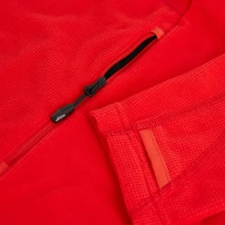 Men'S Microgrid Fleece Jacket Aura Red