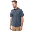 Men'S Pioneer Short Sleeve Shirt Blue Shadow