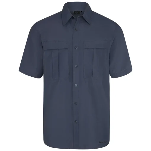 Men'S Pioneer Short Sleeve Shirt Blue Shadow