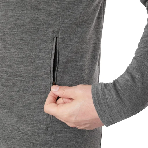 Men'S Radiant Merino Jacket Dark Grey Marl
