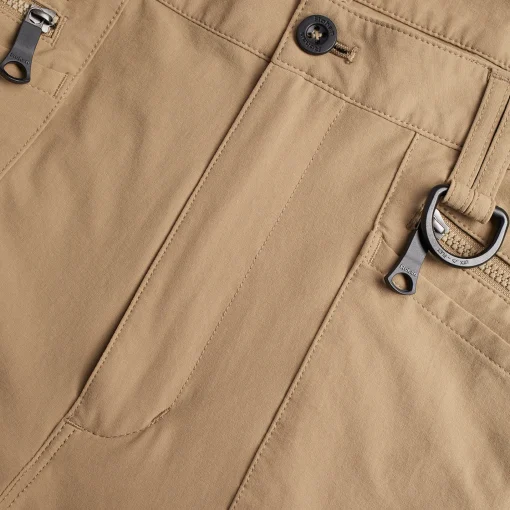 Men'S Stretch Bags Convertible Trousers Stone