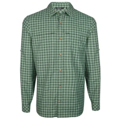 Men'S Zenith Long Sleeve Shirt Flint Green Check