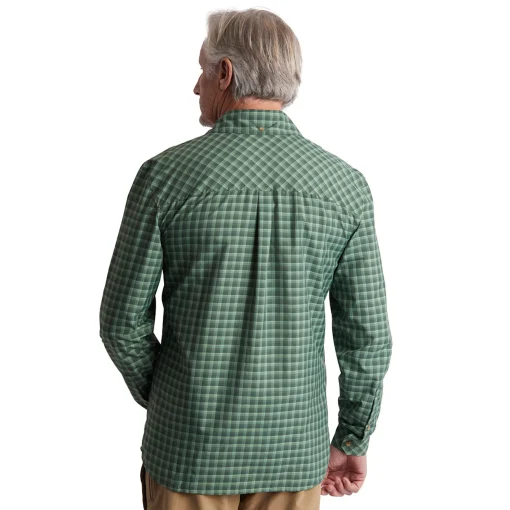 Men'S Zenith Long Sleeve Shirt Flint Green Check