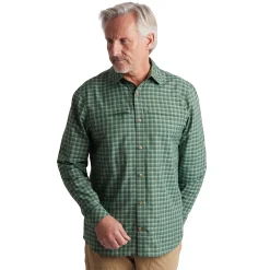 Men'S Zenith Long Sleeve Shirt Flint Green Check