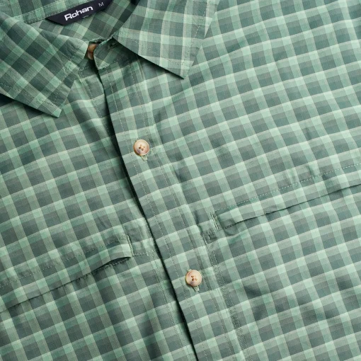 Men'S Zenith Long Sleeve Shirt Flint Green Check