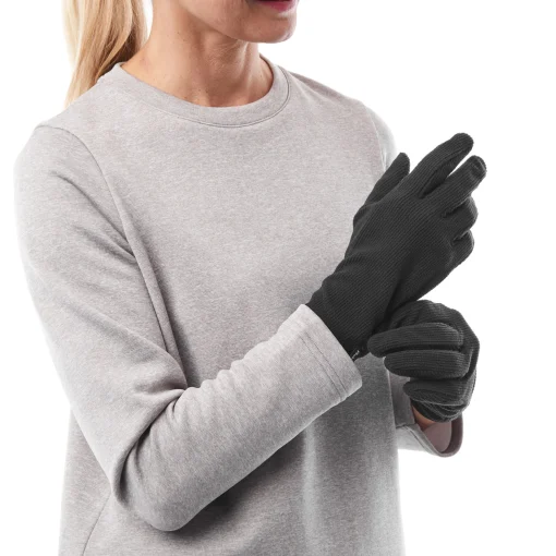 Stretch Microgrid Gloves Black