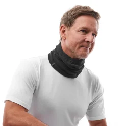Stretch Microgrid Necktube Black