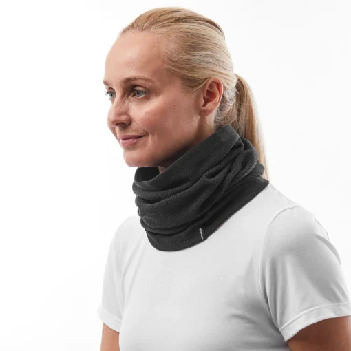 Stretch Microgrid Necktube Black