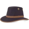 Tilley Twc7 Medium Curved Brim Outback Hat Navy