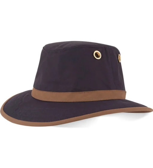 Tilley Twc7 Medium Curved Brim Outback Hat Navy