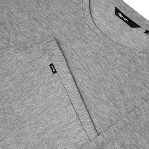 Women'S Basis Long Sleeve T Mid Grey Marl