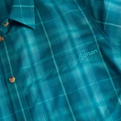 Women'S Coast Long Sleeve Shirt Deep Teal/Cove Check