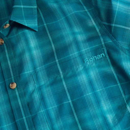 Women'S Coast Long Sleeve Shirt Deep Teal/Cove Check