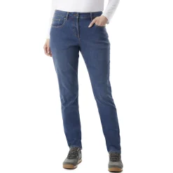 Women'S Flex Tapered Fit Stretch Jeans In Mid Denim