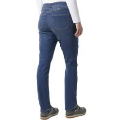 Women'S Flex Tapered Fit Stretch Jeans In Mid Denim