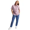 Women'S Isle Short Sleeve Shirt Haze Purple Gingham