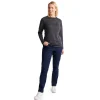 Women'S Merino Union 150 Long Sleeve Crew Dark Charcoal Marl