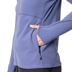 Women'S Microgrid Fleece Jacket Heather Blue