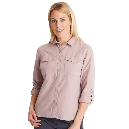 Women'S Pioneer Long Sleeve Shirt Rose Pink