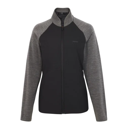 Women'S Radiant Merino Hybrid Jacket Black/Grey Marl